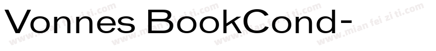 Vonnes BookCond字体转换